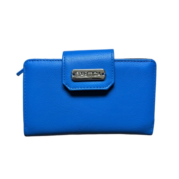 Nautica Mini Credit Card Wallet In Sky Blue - Picture 1 of 6